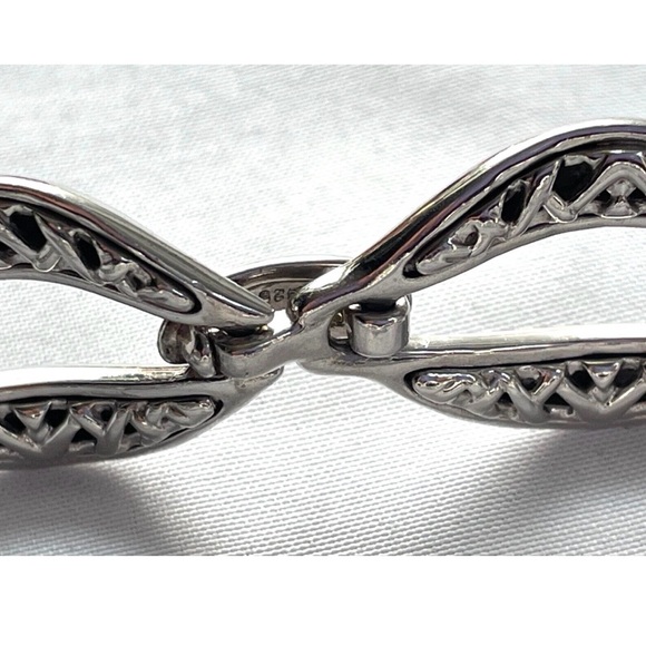 Nambe Silver Leaf Motif Bracelet - Picture 8 of 8